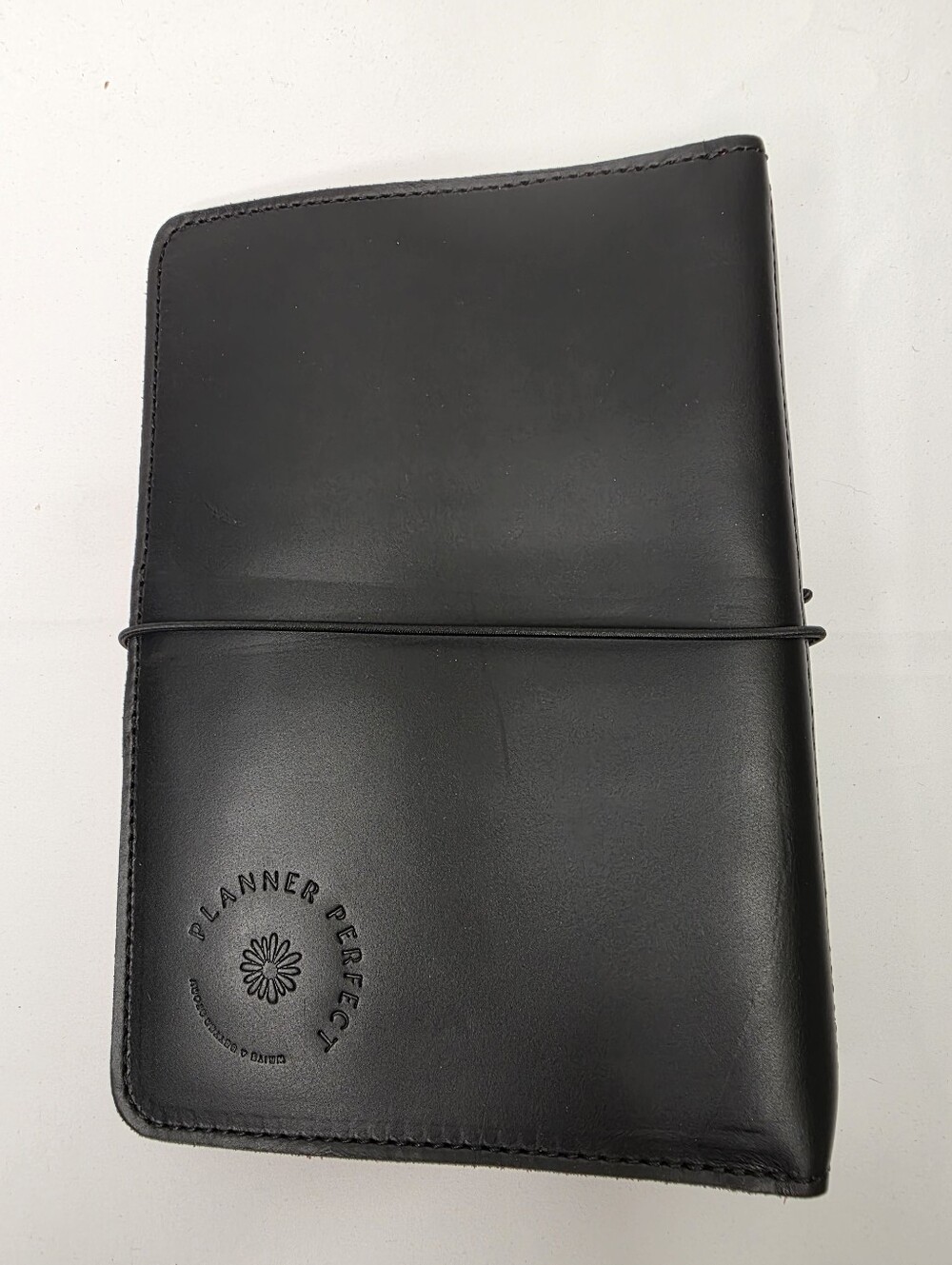 Planner Perfect Leather Travelers Notebook Cover Black & Red